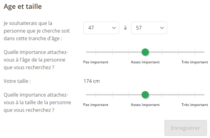 screenshot apercu 1 reglage preference eliterencontre