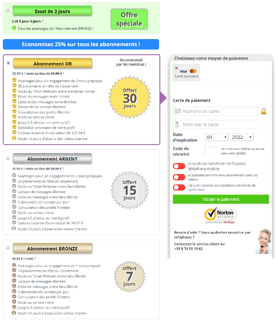 tarifs abonnement lpourl