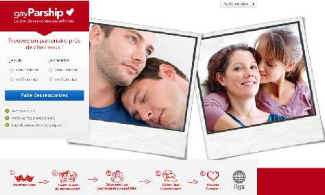 screenshot page accueil Parship