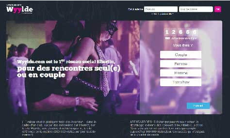 screenshot page accueil Wyylde