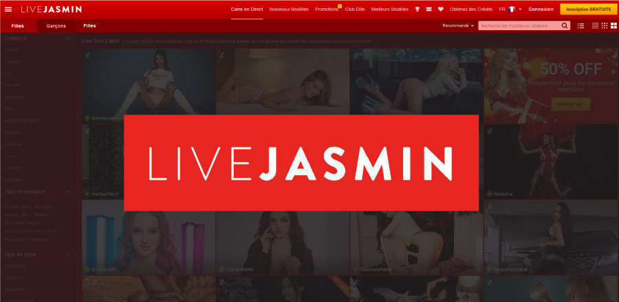 page accueil logo livejasmin